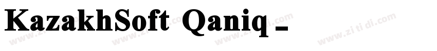 KazakhSoft Qaniq字体转换 KazakhSoft Qaniq字体转换